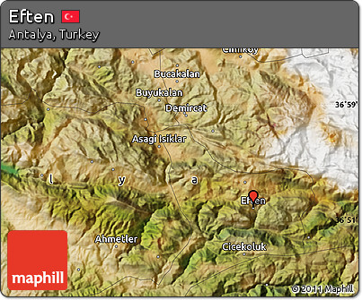 Satellite Map of Eften
