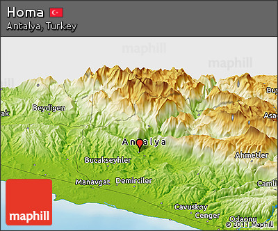Physical Panoramic Map of Homa