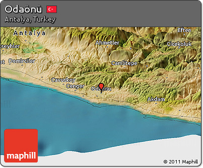 Satellite Panoramic Map of Odaönü