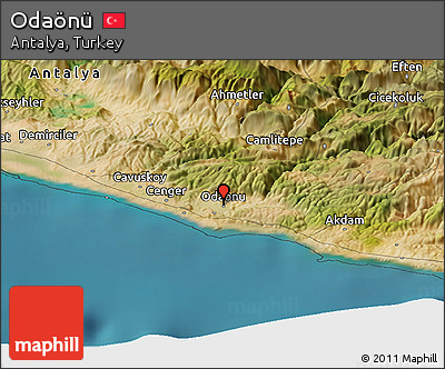 Satellite Panoramic Map of Odaönü