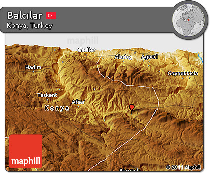 Physical 3D Map of Balcılar