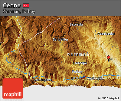 Physical 3D Map of Cenne
