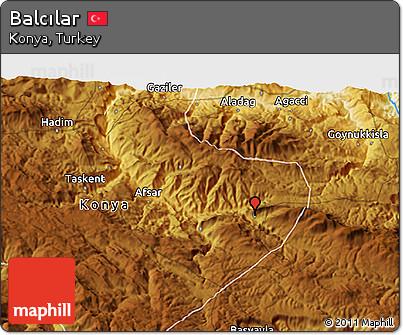 Physical 3D Map of Balcılar