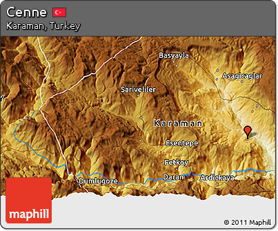 Physical 3D Map of Cenne