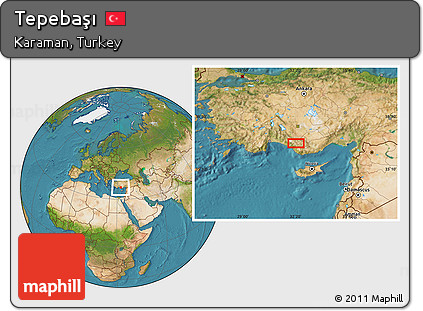 Satellite Location Map of Tepebaşı