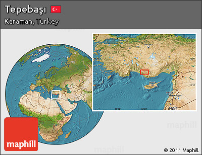 Satellite Location Map of Tepebaşı