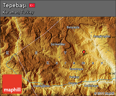 Physical Map of Tepebaşı