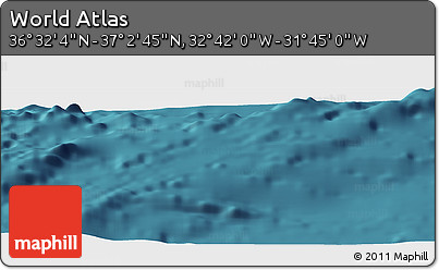 Satellite Panoramic Map of the Area around 36° 47' 25" N, 32° 13' 30" W