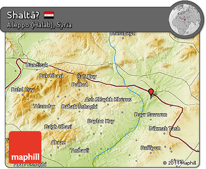 Physical 3D Map of Shaltāḩ