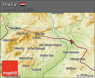 Physical 3D Map of Shaltāḩ