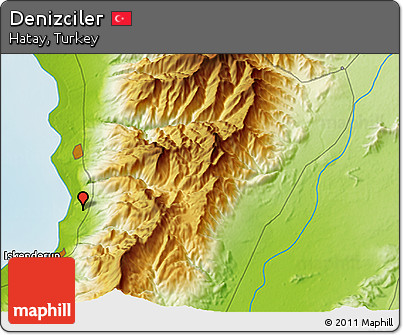 Physical 3D Map of Denizciler