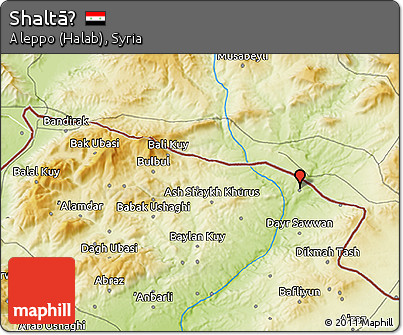 Physical 3D Map of Shaltāḩ