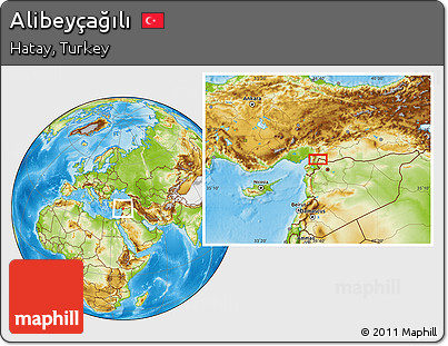 Physical Location Map of Alibeyçağılı