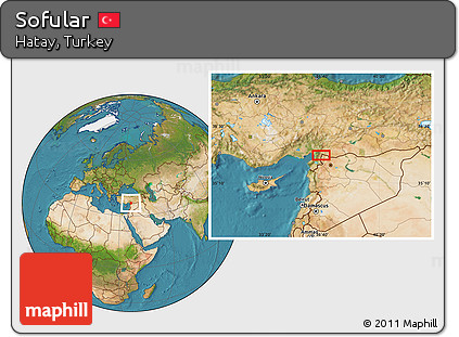 Satellite Location Map of Sofular