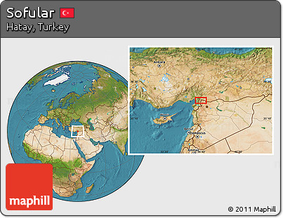 Satellite Location Map of Sofular