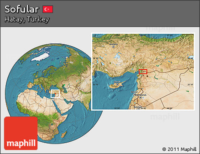 Satellite Location Map of Sofular