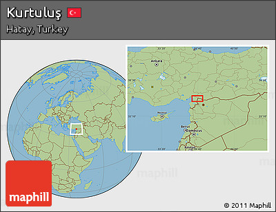 Savanna Style Location Map of Kurtuluş