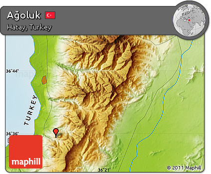 Physical Map of Ağoluk