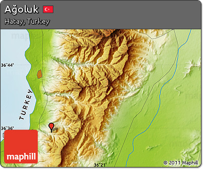 Physical Map of Ağoluk