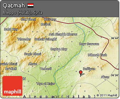Physical Map of Qaţmah