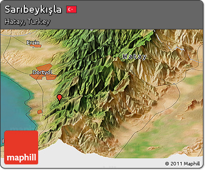 Satellite Panoramic Map of Sarıbeykışla