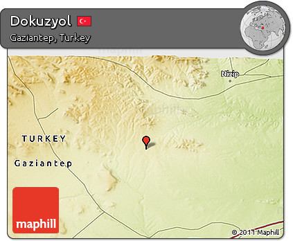 Physical 3D Map of Dokuzyol