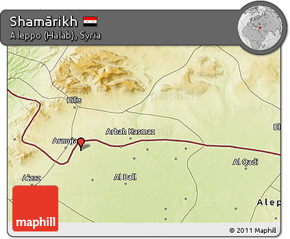 Physical 3D Map of Shamārikh