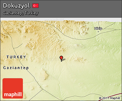 Physical 3D Map of Dokuzyol