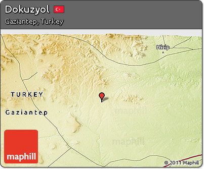 Physical 3D Map of Dokuzyol