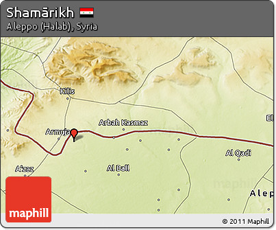 Physical 3D Map of Shamārikh