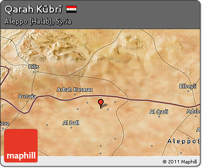 Satellite 3D Map of Qarah Kūbrī