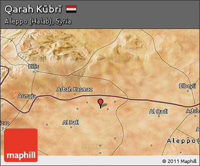 Satellite 3D Map of Qarah Kūbrī