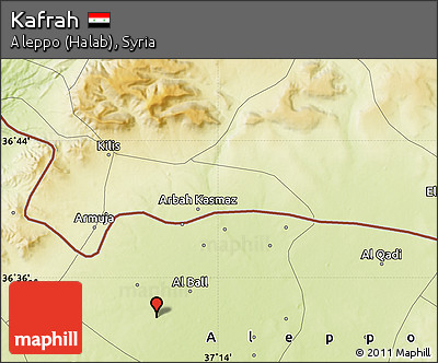 Physical Map of Kafrah