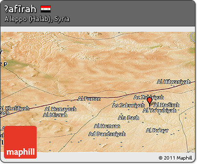 Satellite Panoramic Map of Ḩafīrah