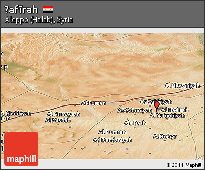 Satellite Panoramic Map of Ḩafīrah