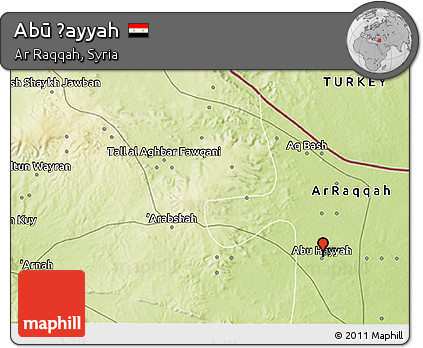 Physical 3D Map of Abū Ḩayyah