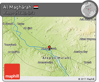 Physical 3D Map of Al Maghārah