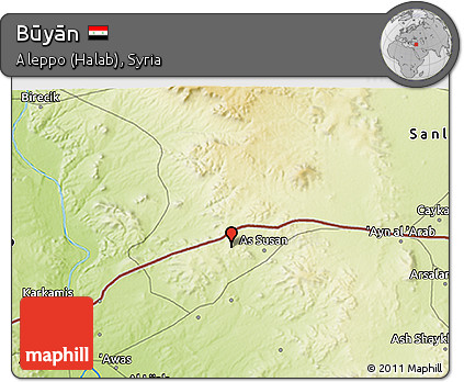 Physical 3D Map of Būyān