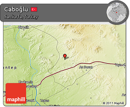 Physical 3D Map of Caboğlu