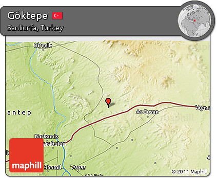 Physical 3D Map of Göktepe