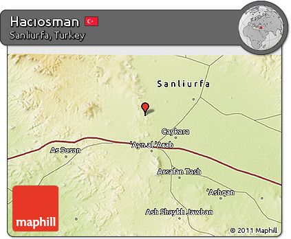 Physical 3D Map of Hacıosman