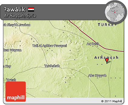 Physical 3D Map of Ḩawālik