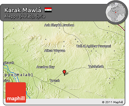 Physical 3D Map of Karak Mawlá