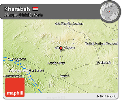 Physical 3D Map of Kharābah