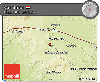 Physical 3D Map of Kūr Binār