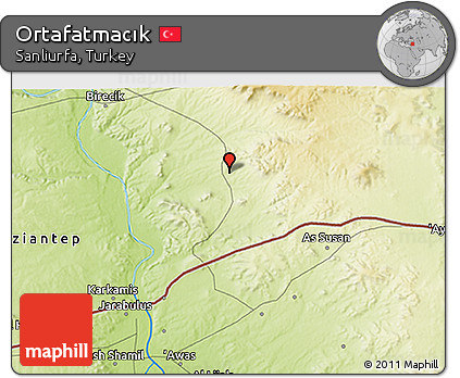 Physical 3D Map of Ortafatmacık