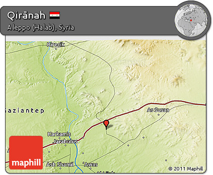 Physical 3D Map of Qirānah