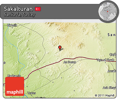 Physical 3D Map of Sakalturan