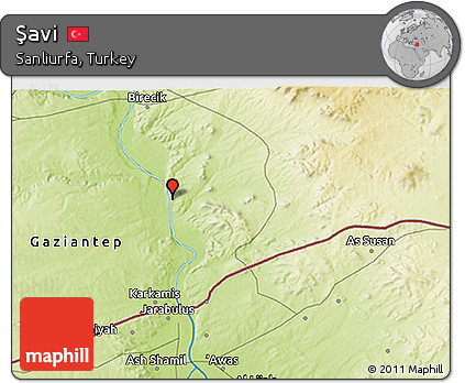 Physical 3D Map of Şavi