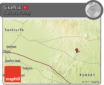 Physical 3D Map of Şikeftik